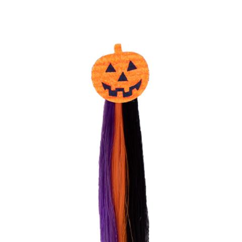 Włosy doczepiane do ogona lub grzywy QHP Halloween Pumpkin kolorowe