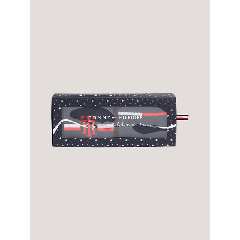 Skarpety zimowe Tommy Hilfiger Equestrian dwupak Desert Sky, granatowe