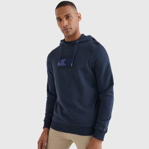 Bluza męska z kapturem Tommy Hilfiger Desert Sky, granatowa