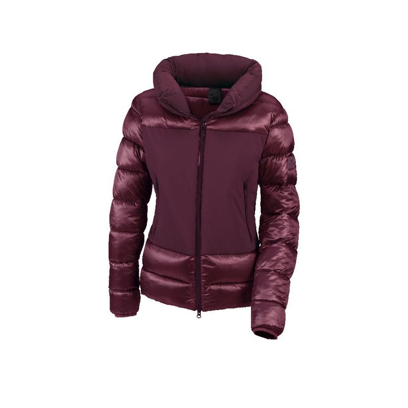 Kurtka zimowa damska pikowana Pikeur Selection Mulberry, bordowa 2023/2024