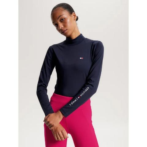 Golf damski techniczny Tommy Hilfiger Desert Sky, granatowa