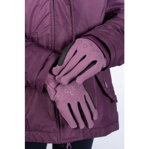 Rękawiczki zimowe dziecięce HKM Alva fioletowe