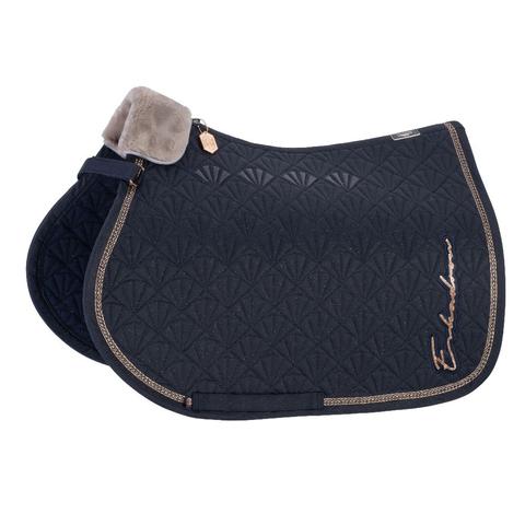Czaprak z futerkiem Eskadron Sparkle Peacock Heritage Navy, granatowy 2023/2024