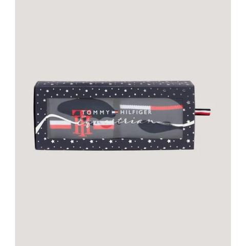 Skarpetki zimowe Tommy Hilfiger Long Winter dwupak Desert Sky, granatowe