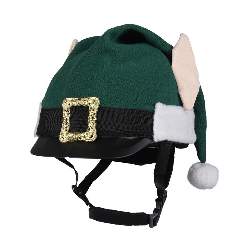 Czapka na kask QHP Bożonarodzeniowa Elf zielona