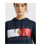 Bluza damska Tommy Hilfiger Tommy Flag Desert Sky, granatowa