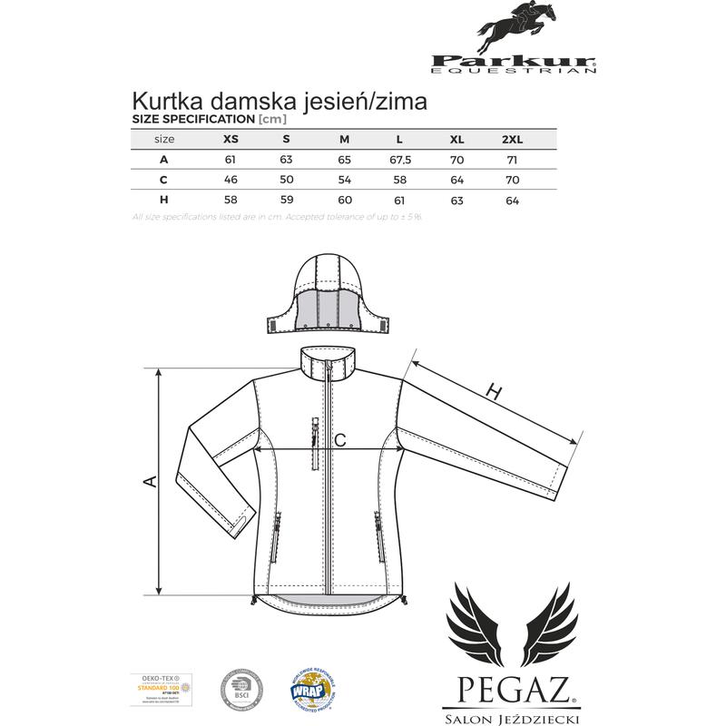 Kurtka damska wiosna/lato PARKUR Softshell nano czerwona