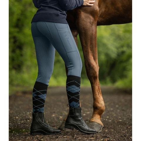 Legginsy damskie Waldhausen Elt Ella z pełnym silikonowym lejem morskie