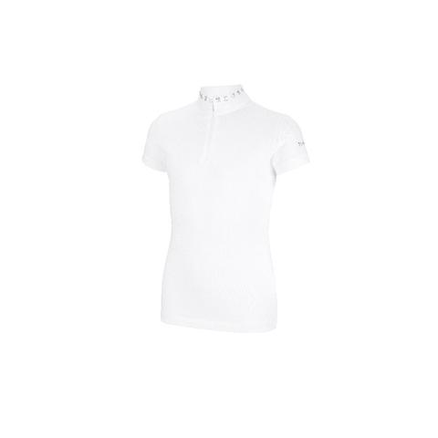Koszulka konkursowa młodzieżowa Pikeur Icon White, biała 2024