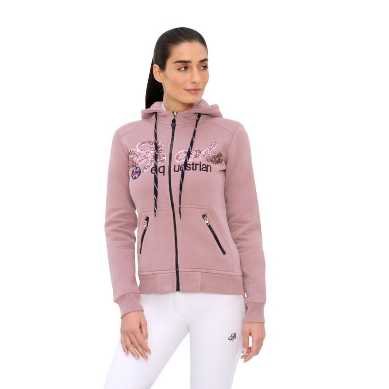 Bluza damska rozpinana Spooks Roxie Jacket Sequin Undercover rose, jasnoróżowa