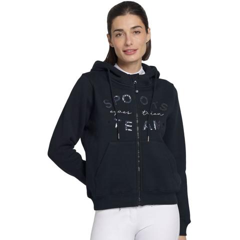 Bluza z kapturem rozpinana damska Spooks Tildah Sweat Jacket Navy, granatowa