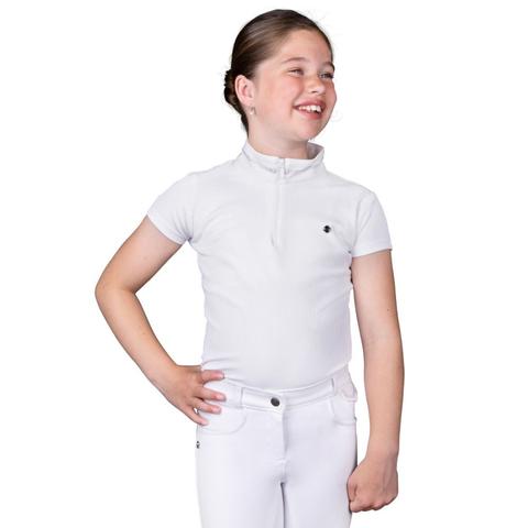 Koszulka młodzieżowa konkursowa QHP White, biała