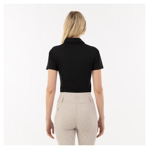 Koszulka polo damska Anky Essential czarna