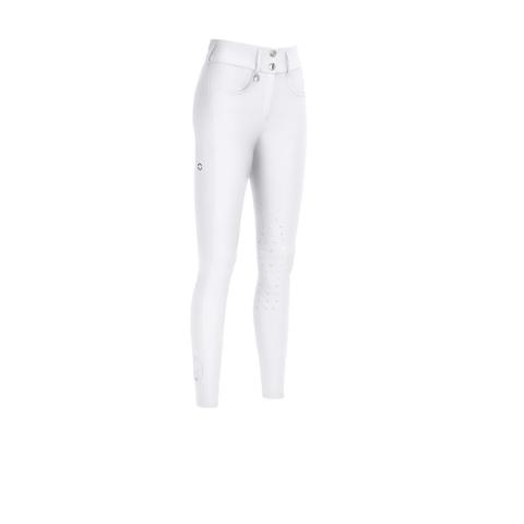 Bryczesy damskie Pikeur Amia Midwaist White, białe 2024