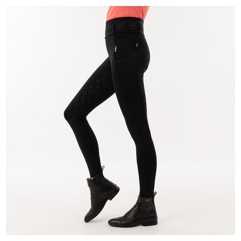 Legginsy damskie Anky Aesthetic z silikonowym lejem czarne