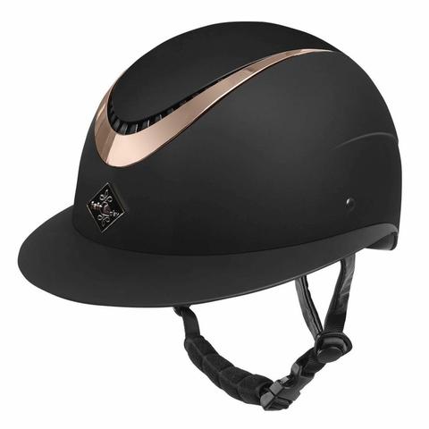 Kask FP Apoleus W-V czarno-różowozłoty