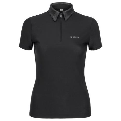 Koszulka damska Polo Equestrian Queen Ashley czarna
