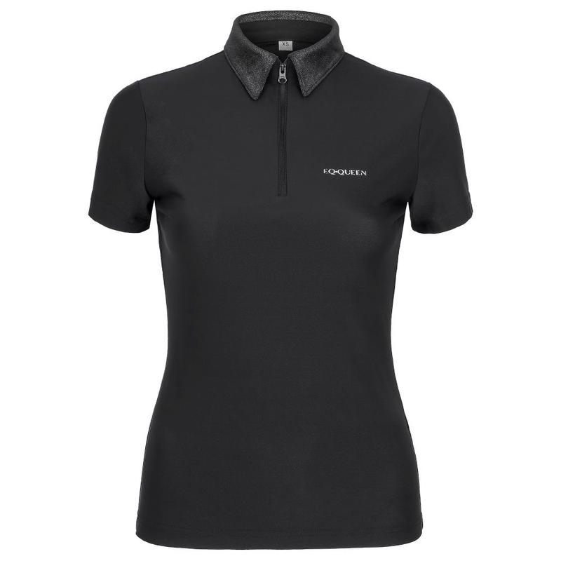 Koszulka damska Polo Equestrian Queen Ashley czarna