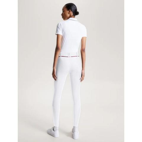 Bryczesy damskie Tommy Hilfiger Equestrian Geneva white, białe