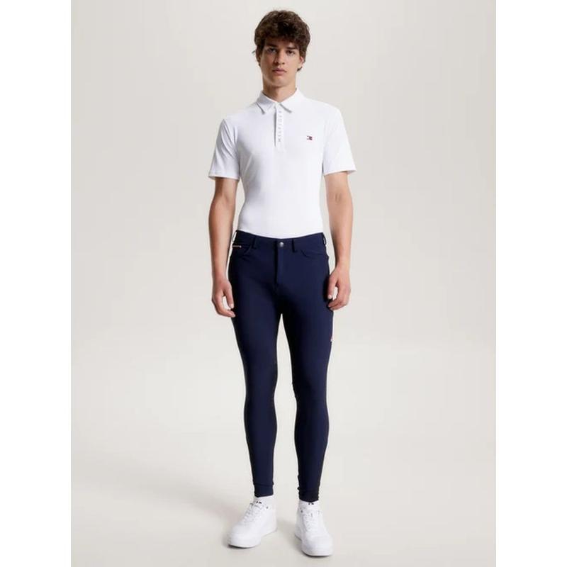Bryczesy męskie Tommy Hilfiger Equestrian Geneva Desert Sky, granatowe