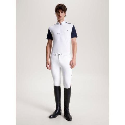 Koszulka konkursowa męska Tommy Hilfiger Equestrian Rochester Multi biało-granatowa