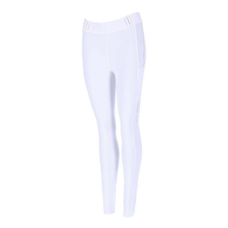 Legginsy damskie Schockemohle Optical White, białe 2024