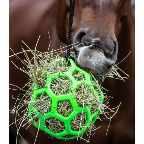 Zabawka dla konia Waldhausen piłka - pojemnik na siano zielona