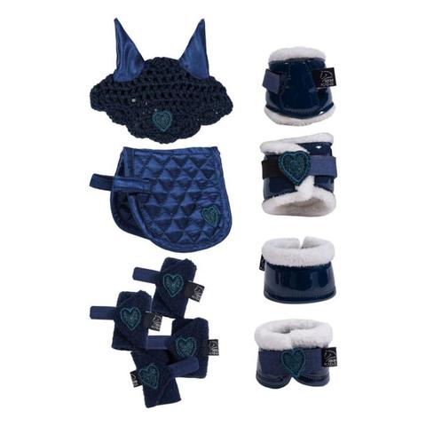 Zestaw jeździecki Starter HKM Cuddle Pony granatowy - produkt na zamówienie