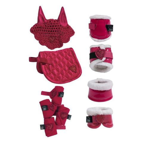 Zestaw jeździecki Starter HKM Cuddle Pony czerwony - produkt na zamówienie