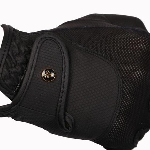 Rękawiczki letnie Lovequestrian Mesh czarne