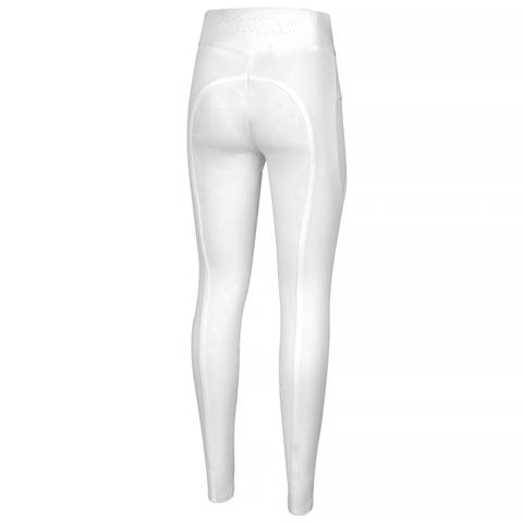 Legginsy damskie z silikonem Equestrian Queen Salford białe