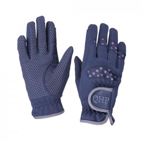 Rękawiczki Glove QHP Multi Star granatowo-szare
