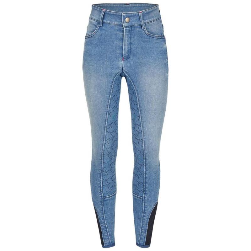 Bryczesy Busse Lara-Kids jeansowe jasne