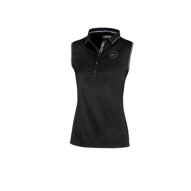 Koszulka polo damska Pikeur Dasha black, czarna 2021