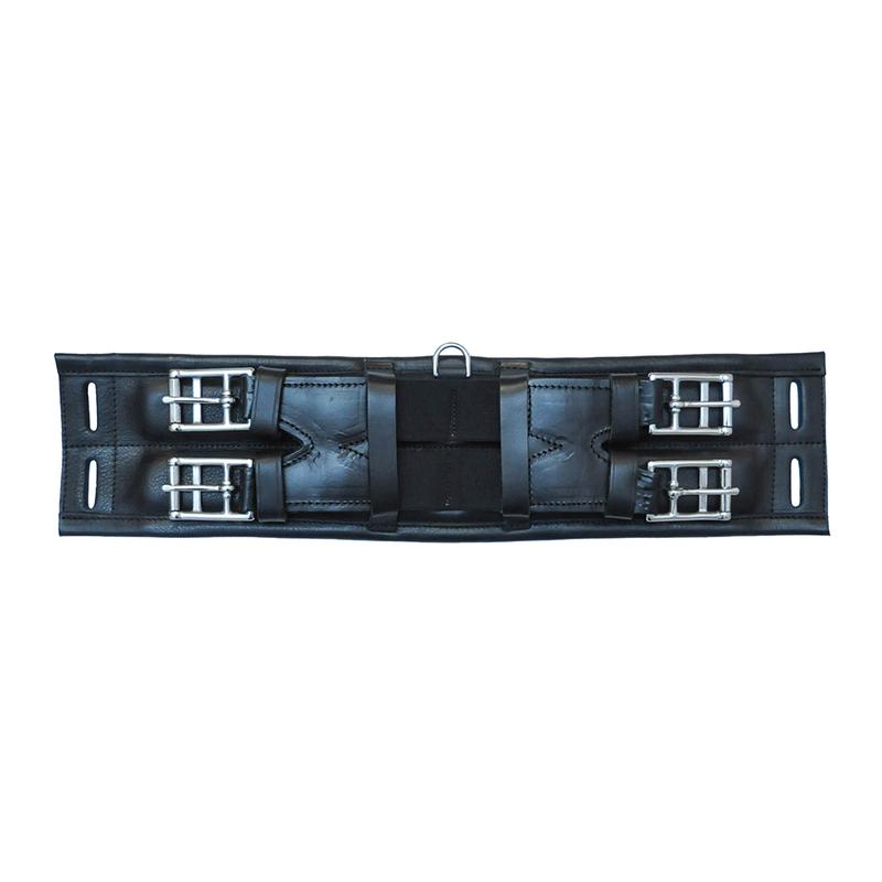 Popręg syntetyczny ujeżdżeniowy prosty Parkur Austin czarny