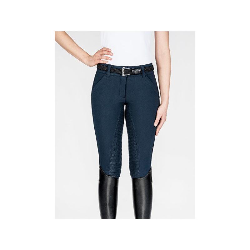 Bryczesy damskie Equiline X-Shape Full Grip granatowe