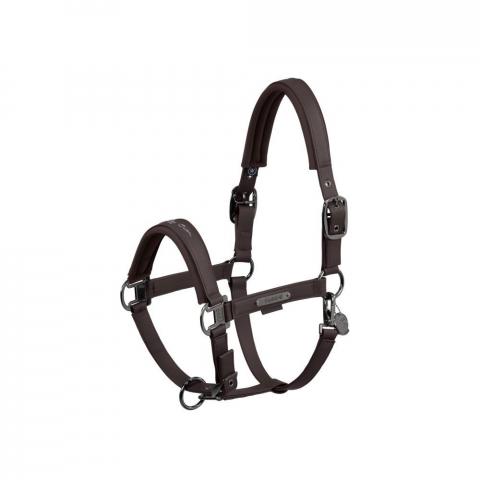 Kantar Eskadron Platinum Double Pin Faux Leather Teak brown, brązowy 2024