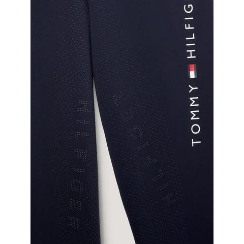 Legginsy damskie zimowe Tommy Hilfiger Equestrian Monaco Desert Sky, granatowe