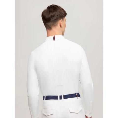 Bluzka konkursowa męska Tommy Hilfiger Equestrian Columbus Optic White, biała