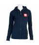 Bluza damska Polish Equestrian Team z kapturem granatowa