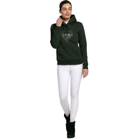Bluza damska z kapturem Spooks Ariaah Dark forest, ciemnozielona