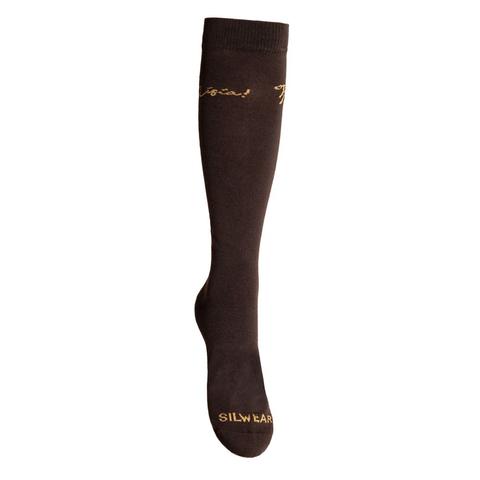 Skarpety Silwear Tu Misia chocolate, czekoladowe