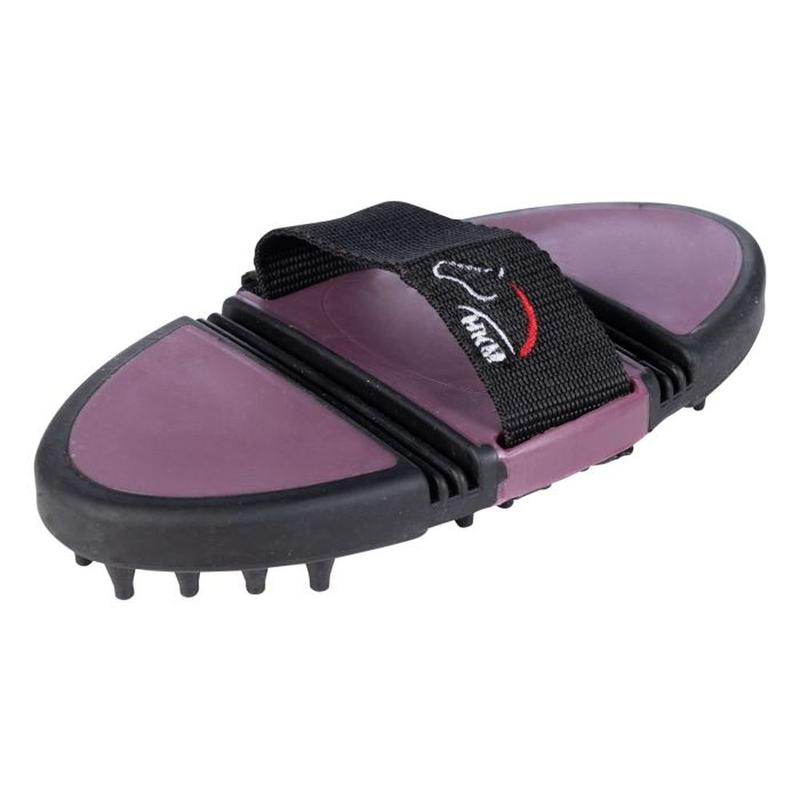 Zgrzebło owalne gumowe HKM liliowe