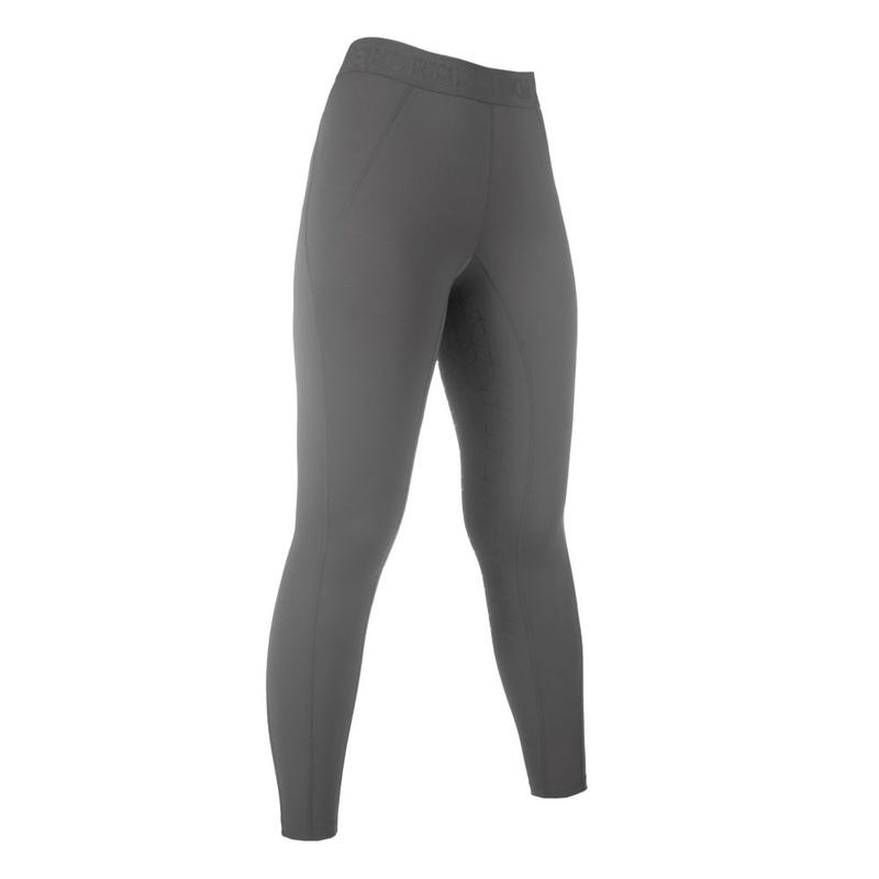 Legginsy młodzieżowe HKM Tabea z lejem silikonowym szare