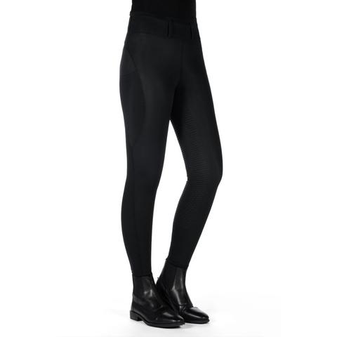 Legginsy damskie HKM Jil z lejem silikonowym czarne