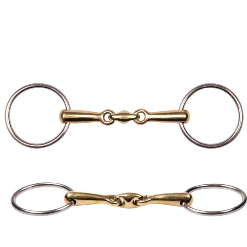 Wędzidło z łącznikiem pełne - niemieckie srebro