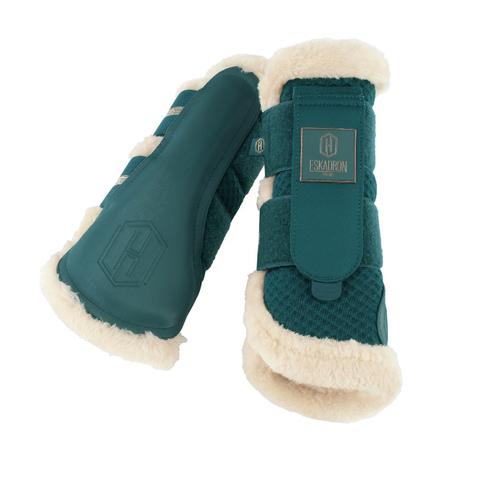 Ochraniacze Eskadron Heritage Mesh FauxFur Vintage Green, petrolowe 2024/2025