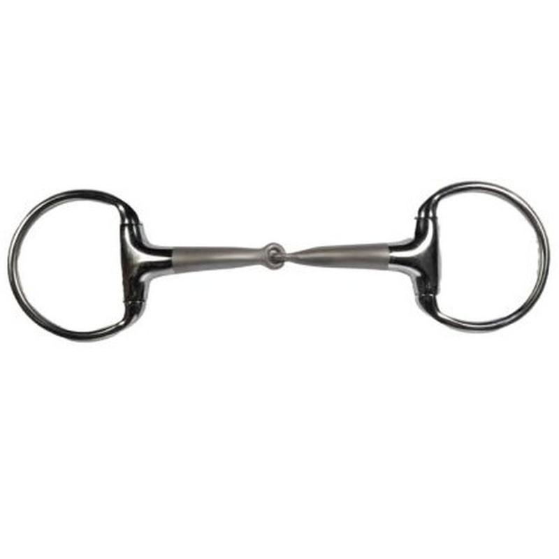 Wędzidło oliwkowe HKM Soft Touch poj.łam. 55/16mm