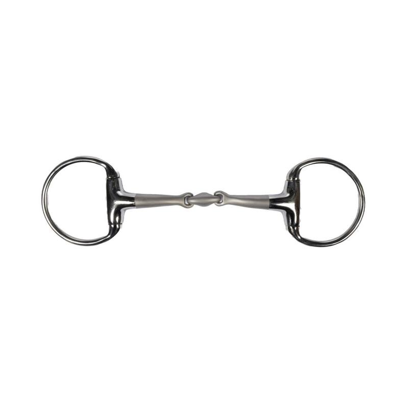 Wędzidło oliwkowe HKM Soft Touch podw.łam. 65/16mm