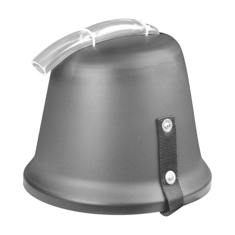 Kaganiec do inhalowania konia plastikowy szary